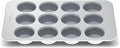 Caraway Non-Stick Ceramic 12-Cup Muffin Pan - Naturally Slick Ceramic Coating - Non-Toxic, PTFE & PFOA Free - Perfect for Cupcakes, Muffins, and More - White