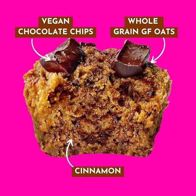 GoNanas Chocolate Chip Oat Flour Banana Bread Mix, Suitable for Plant Based Vegan Diets, Gluten Free Dairy Free Snacks, Healthy Snacks For Adults, Muffin Mix, Nut Free, Cupcakes Dessert, NON-GMO, 2pk