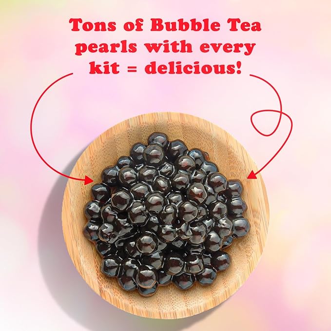 Pocas Bubble Tea Kit, Brown Sugar 2-Pack – Instant Milk Tea Powder with Authentic Tapioca Pearls for Instant Bubble Tea, 10 Kits