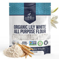 Great River Milling Lily White Organic All-Purpose Flour | Unbleached & Unbromated | Non-GMO, Kosher | Ideal for Bread, Cookies, Cakes, Pizza Dough & Everyday Baking | 2 Lb