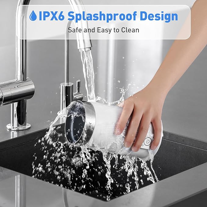Secura 4-in-1 Electric Milk Frother & Warmer – Hot/Cold Foam Maker for Lattes, Cappuccinos, Macchiatos, Hot Chocolate & Matcha – IPX6 Splashproof, Auto Shut-Off, Teflon-Free & BPA-Free