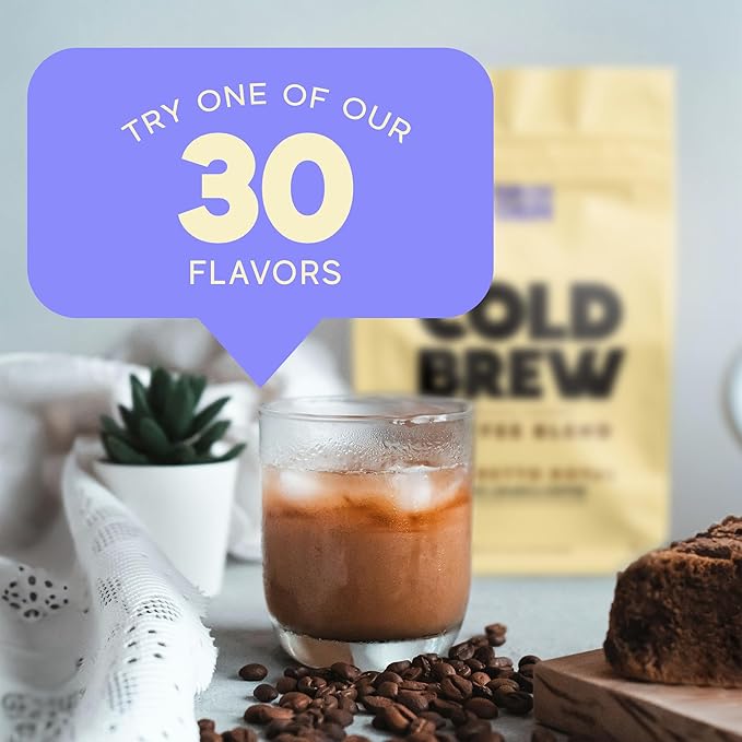 Birch Glen Roasters Cold Brew Coffee Bags - 12 Pack of Coarse Ground Coffee Filter Pitcher Packs for Easy Brewing - 100% Arabica - Yields 6 Pitchers - Caramel Cream Flavor