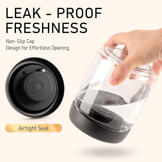 Coffee Vacuum Container Mason Jars: Food Coffee Bean Storage Containers with Lids Airtight, Plastic Wide Mouth Mason Jars Vacuum Sealer, Manual Vacuum Extraction Sealed Tank, 2pcs 800ml