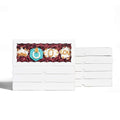100PCS 12 x 5 x 1.5 inches Auto-Popup One Piece Premium Cookie Boxes with Window, Bakery Box for Holiday Cookie Gift Sets