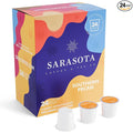 Sarasota K-Cup Coffee Pods | Medium Roast Flavored Coffee | Southern Pecan Crunch | Single Serve for Keurig Brewers | Gourmet, Low Acid, Mold Free | 24 Count