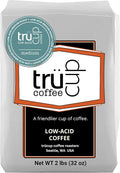 trücup Low Acid Coffee, Ground Coffee Medium Roast - Drip Grind 2 LB, Natural Water&Steam Process 60% Less Acid, Smooth Flavor, Stomach-Friendly Rich in Antioxidants