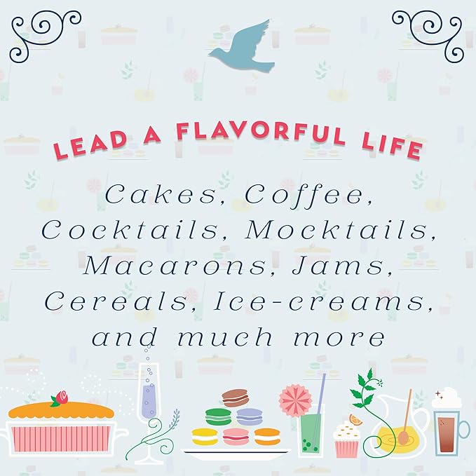 Pure Lavender Extract for Baking & Mixology - Culinary Grade Lavender Essence and Flavoring - Kosher, Keto Friendly, Vegan, Gluten-Free for Beverages & Recipes (2 Oz Extract with Latex-Free Dropper)