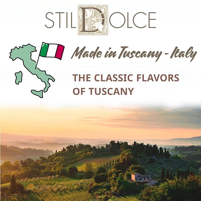 Authentic Italian Semi-Soft Chocolate and Cherry Biscotti | Made in Tuscany, Italy | Stildolce Traditional Biscuits, 8.8 Oz