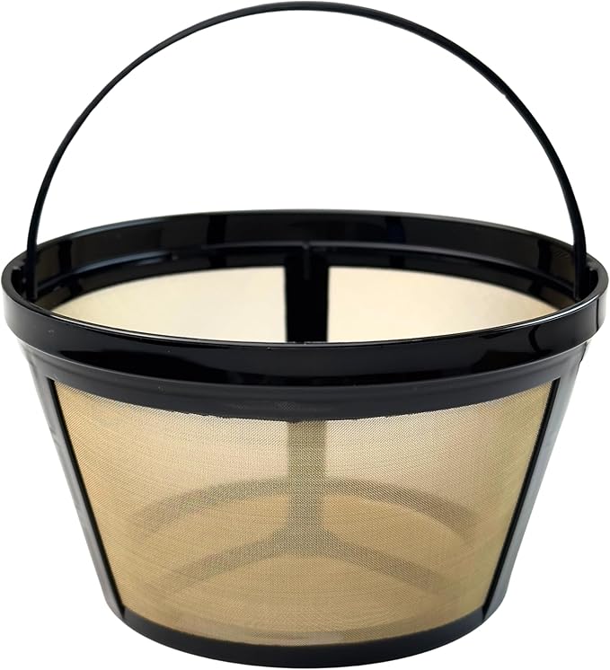 Reusable Coffee Filter, Eco - Friendly, Compatible with Mr. Coffee, Black+Decker, Cuisinart, Hamilton Beach and Other Standard 8-12 Cup Drip Coffee Makers, Replaces Paper, BPA Free (3 Pack)