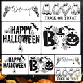 Halloween Stencils Skeleton Boo Ghost Stencil Reusable Halloween Stencils for Painting on Wood Sign Door Mats Fabrics DIY Crafts Decor