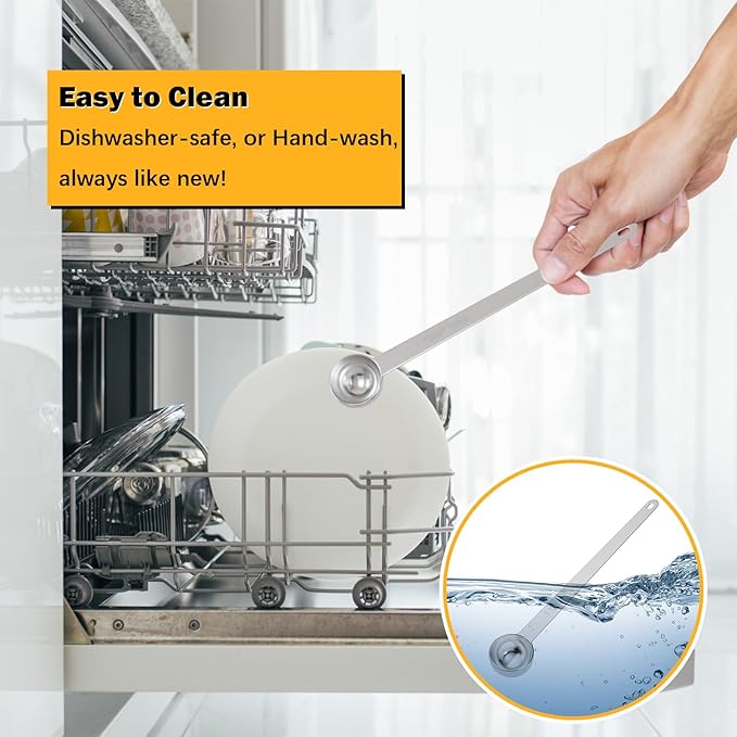 1PCS 1Tbsp(3tsp, 15ml) Extra Long Handle Measuring Spoon, Single Stainless Steel Individual Measure Scoop Only