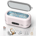 Ultrasonic Jewelry Cleaner, Upgraded 48KHz Ultrasonic Cleaner Machine with 304 Stainless Steel for Jewelry, Eyeglasses, Rings, Dentures, Watch Strap（Light Pink）