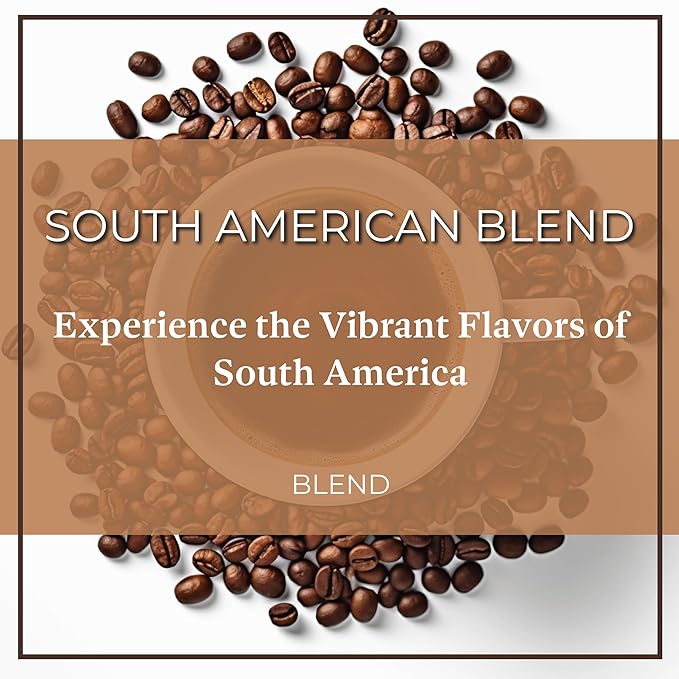 San Diego Coffee South American Blend, Medium Roast, Whole Bean Coffee, 16-Ounce Bags (Pack of 2) Café en grano tostado