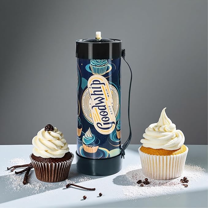 Whipped Cream Charger 3.3L Tank Food Grade cream chargers cylinder, Fits with Any Standard Dispensers (Nozzle Included) (2112g-1 tank)