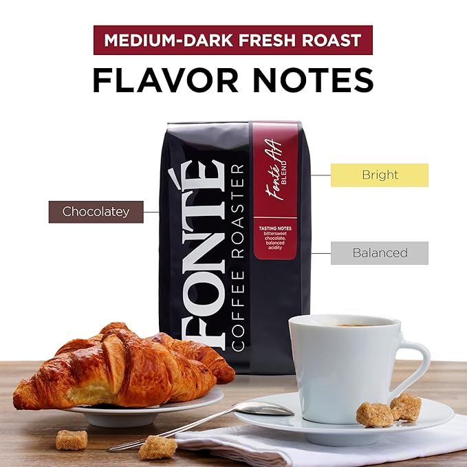 Fonte Coffee Roaster - Home Espresso Coffee - Medium-Dark Fresh Roast - Roasted in Seattle - Single Origin - Bright, Chocolately, Balanced - 12 oz - Fonte AA