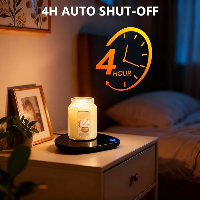 Coffee Cup Warmer with Mug Set: 2025 Upgraded Gifts for Christmas,Thanksgiving Cup Warmer with Temperature Setting and Auto Shut Off for Coffee Lover - Coffee Mug Warmer for Desk
