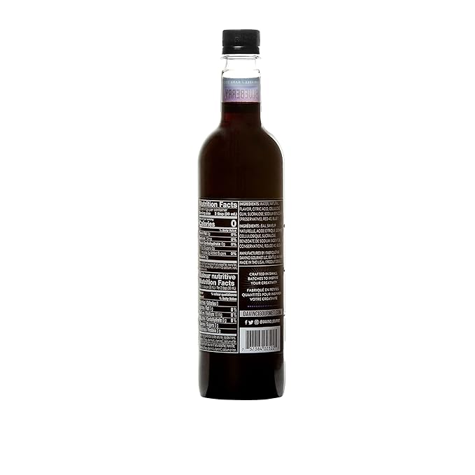 DaVinci Gourmet Sugar-Free Blueberry Syrup, 25.4 Fluid Ounces (Pack of 1)