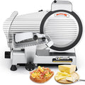 CGOLDENWALL Meat Slicer Machine with Teflon Non-stick Blade 240W Electric Meat Slicer for Frozen Meat/Deli Meat/Cheese/Food Slicer, Low Noises Commercial and Home Use