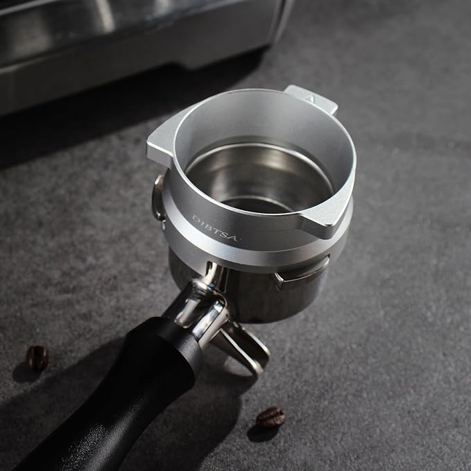 Espresso Dosing Funnel Compatible with Breville/Sage 54mm Portafilter, Aluminum Alloy, Silver