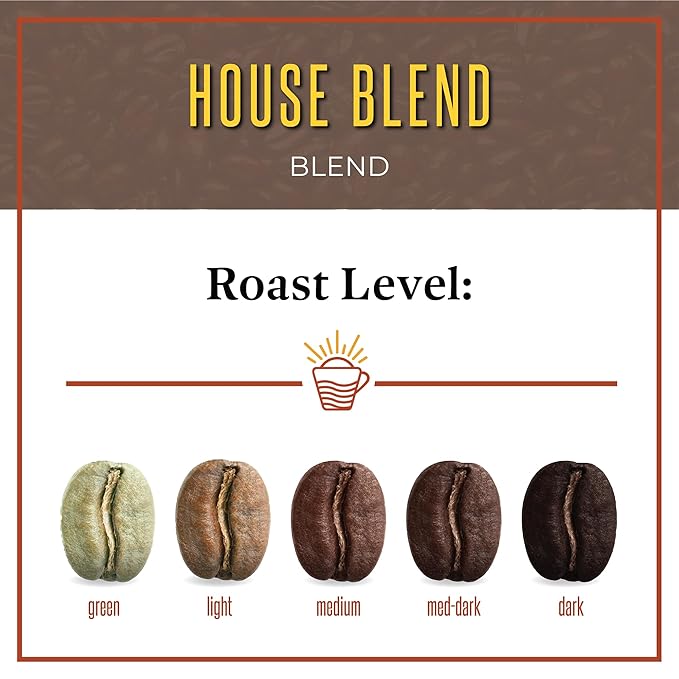 San Diego Coffee House Blend, Medium Roast, Whole Bean Coffee, 16-Ounce Bag Café en grano tostado