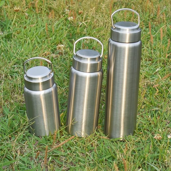 Vacuum Insulated Stainless Steel Water Bottle with Tea Infuser - Wide Mouth,BPA-Free, Leak- Proof,Keeps Cold 24H/ Hot 12H- Ideal for Travel,Office, Gym (25oz)