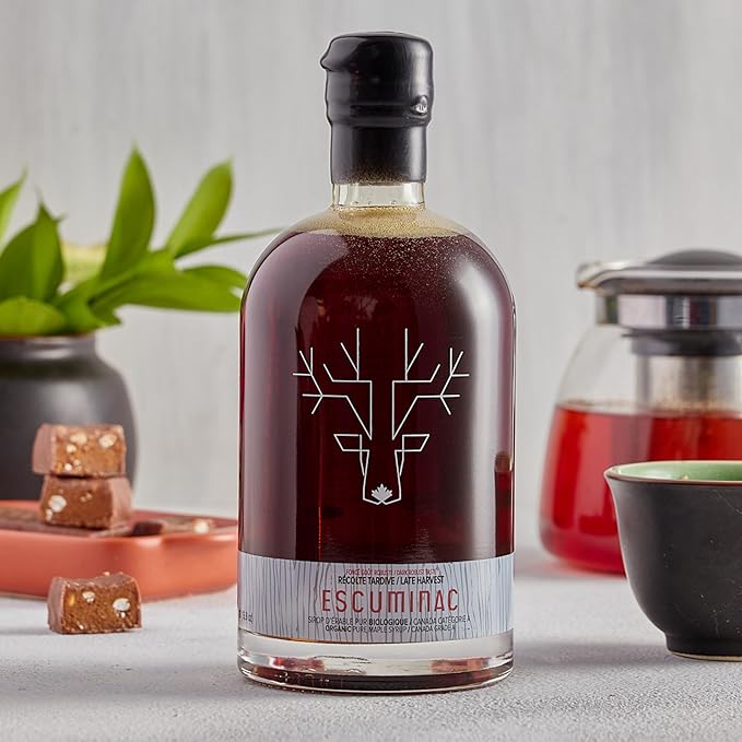 Escuminac Canadian Maple Syrup, Value Bundle, 3 Harvests Included Extra Rare, Great Harvest and Late Harvest, 3 x 16.9 fl oz, 100% Pure & Organic.