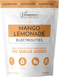 JUST INGREDIENTS Mango Lemonade Electrolyte Drink Mix - Coconut Water, Sea Salt, Trace Minerals - 30 Servings
