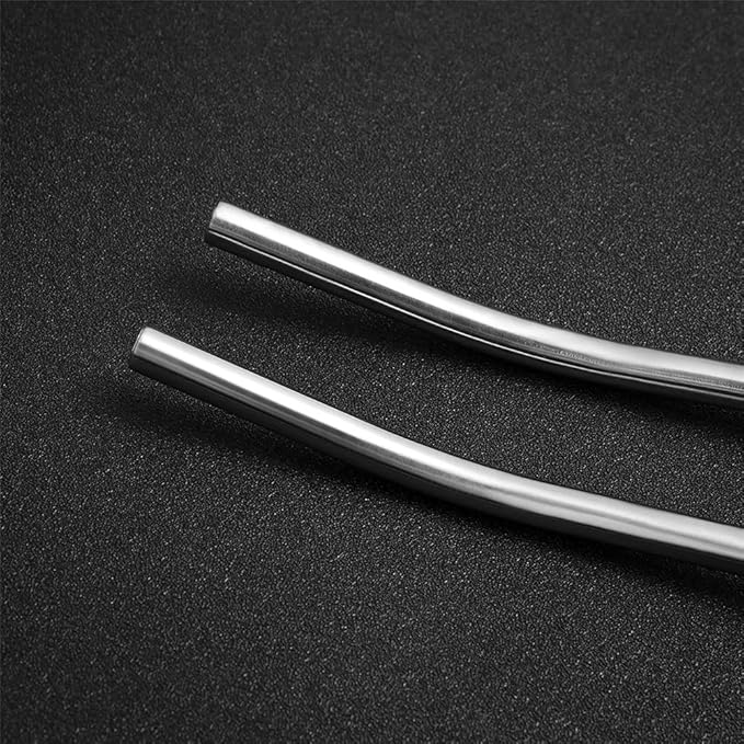 4Pcs Stainless Steel Straws Spoons, 2 in 1 Reusable Snow Cone Drinking Stainless Steel Ice Tea Metall Long Spoons Straws with 1 Cleaning Brushes for Cocktail Milkshake(4)