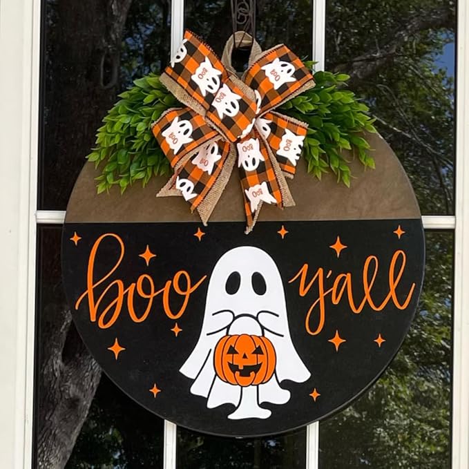 Halloween Stencils for Door Mats Large Halloween Doormat Stencils Trick or Treat Boo Ghost Stencil for Door Mat Wood Sign Fabrics DIY Crafts Decor