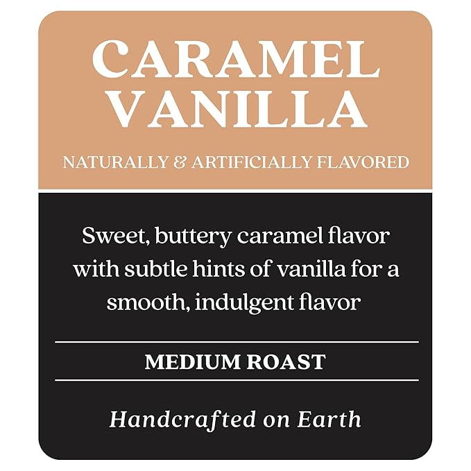 Copper Moon Single Serve Coffee Pods for Keurig K-Cup Brewers, Medium Roast, Caramel Vanilla Blend, 36 Count