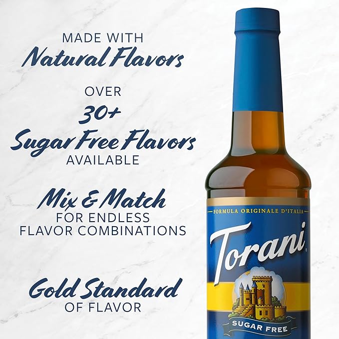 Torani Sugar Free Syrup, Holiday Variety Pack, 25.4 Ounce (Pack of 4)