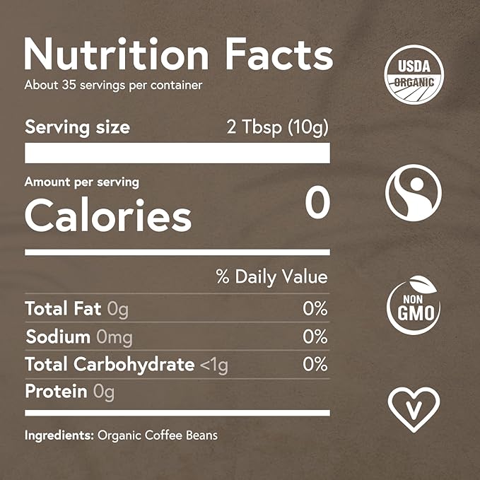 Fabula Coffee Light Roast Whole Beans - Organic - Low Acid - Single Origin - Non-GMO - Mold Free - 12 Ounces