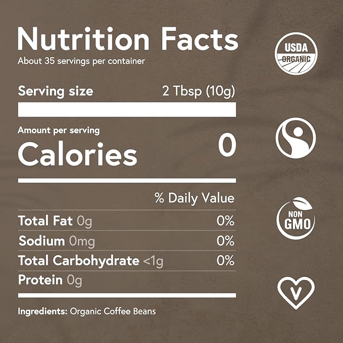 Fabula Coffee Dark Roast Whole Beans - Organic - Low Acid - Single Origin - Non GMO - Mold Free - 12 Ounces