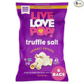 Live Love Pop Truffle Salt Flavored Gourmet Popcorn, 4.4 Oz (Pack of 6), Healthy Snack, Gluten Free, Vegan & Non-GMO, Mission Driven Munchies