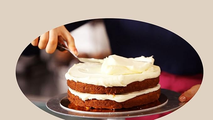 Offset Stainless Steel Spatula Set with Wood Handle - Professional Cake Decorating Tools - 4", 6.5" & 8" Stainless Steel Offset Blade Cake Spatula Set