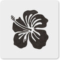 MAGJUCHE Hibiscus Stencil 12 Inches, Reusable Spring Flower Stencil for Painting DIY Crafts Decor