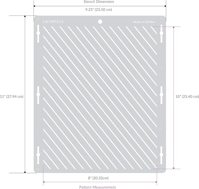 Cake Decorating Stencil for Tall Buttercream Cake, Royal Icing, Ganache, Paint, Airbrush (Shiloh)
