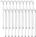 Hushee 20 Pcs Metal Golf Cocktail Stirrers Swizzle Stir Sticks 7.87 Inch Reusable Drink Stirrer Sticks Party Decorations Golf Party Clubhouse and Outing Decorations