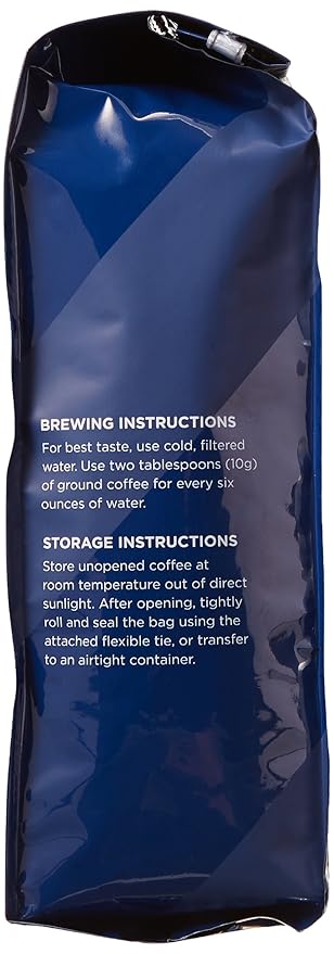Amazon Fresh, Organic Fair Trade Peru Whole Bean Coffee, Medium Roast, 12 Oz