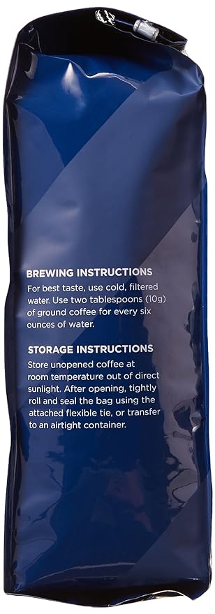 Amazon Fresh Organic Fair Trade Peru Whole Bean Coffee, Medium Roast, 12 Ounce (Pack of 3)