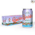 AUTX RAMBLER Sparkling Water, Texas Limestone Mineral Blend, Blackberry Flavor, 12-Ounce Cans, 12-Pack