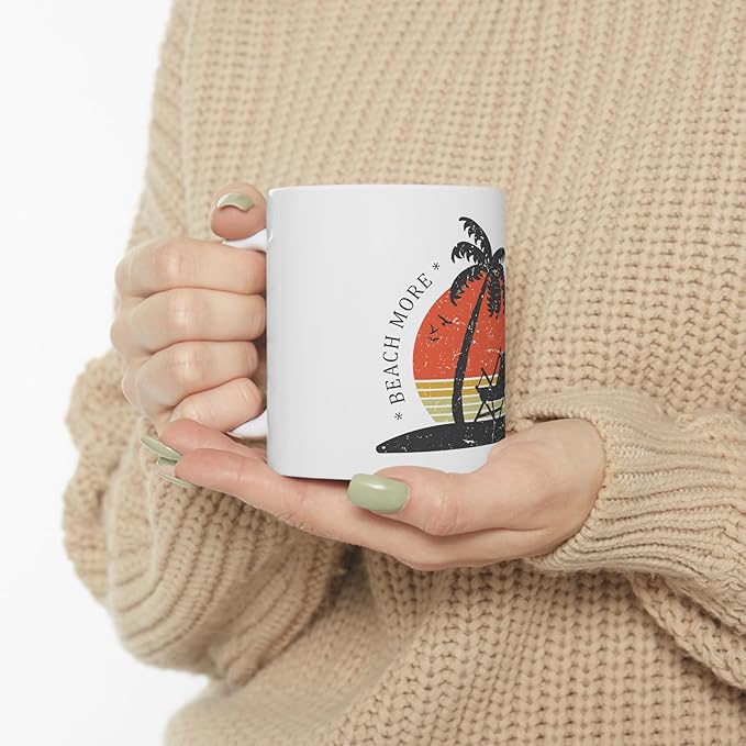 11 OZ Novelty Coffee Mugs - Christmas Gift (Beach Theme)