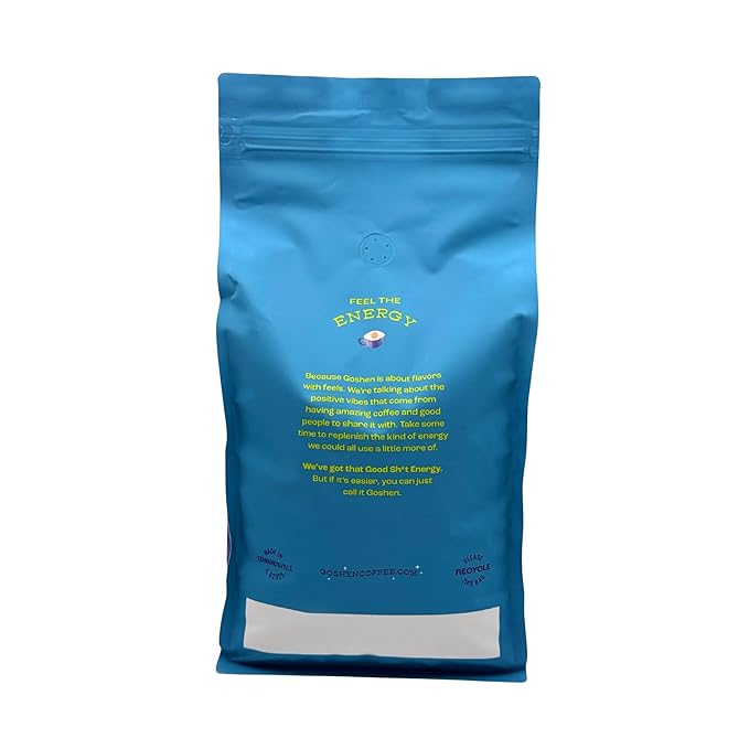 Goshen Coffee Roasters Whole Bean Bona Fide Blend | Medium Roast, Brewed or Espresso | Award-Winning, Natural and Washed | Chocolate, Syrupy, Dried Berry Flavors | 2 Lb Bag