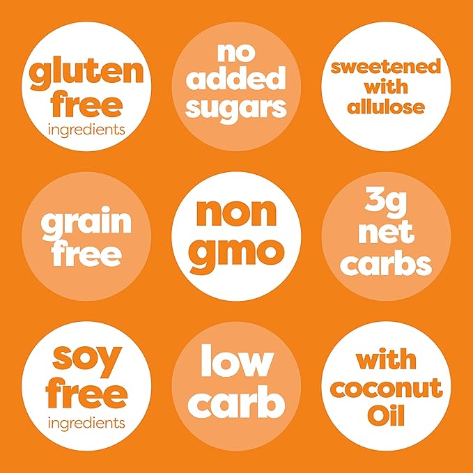 Kiss My Keto Sugar Free Granola, Peanut Butter Chocolate 2-Pack – Curb Cravings with Few Net Carbs – Allulose Sweetened, Resealable & Gluten-Free Crunchy Clusters – Grain Free Granola Great With Yogurt or Milk