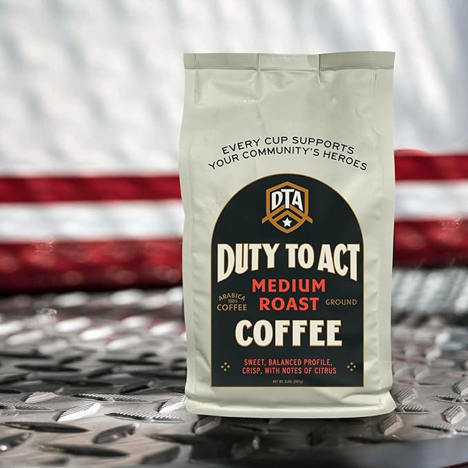 Duty to Act Medium Roast Ground Coffee, 2 lbs (Pack of 5)