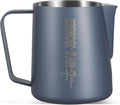 MHW-3BOMBER Milk Frothing Pitcher, 16oz/450ml Frother Cup for Barista, SUS304 Stainless Steel Espresso Steaming Pitcher for Coffee/Latte Art, P3026BL-OS