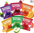 Energy Bytes Caffeine Gummies | Instant Energy Chews for Running, Cycling and Sports Performance | Vegan, Low Sugar | Variety Pack (12-Pack)