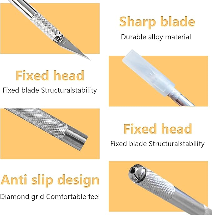Premium Bread Lame Scoring Tool Kit,11 Blades,Stainless Steel Handle,Safety Cover with 2 Finger Sleeves Pattern String for Artisan Sourdough Baking,Scoring Knife for Bread Baking