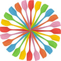 Irenare 24 Pcs Mini Silicone Spatulas Bulk 8.3 Inch Heat Resistant Scrapers Rubber Spatulas Seamless Design Non Stick Flexible for Kitchen Use Cooking Baking Mixing