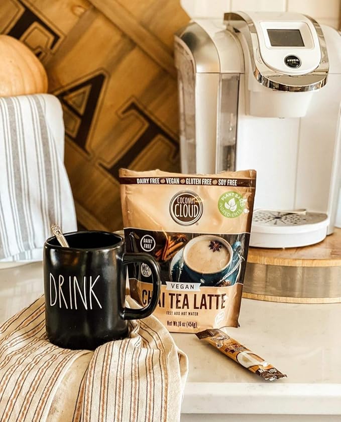 Coconut Cloud: Vegan Spiced Chai Tea Latte | Creamy, Delicious & Easy Dairy Free Alternative. Made in Colorado (Lightly Sweetened, Gluten Free, Soy Free), 16 oz
